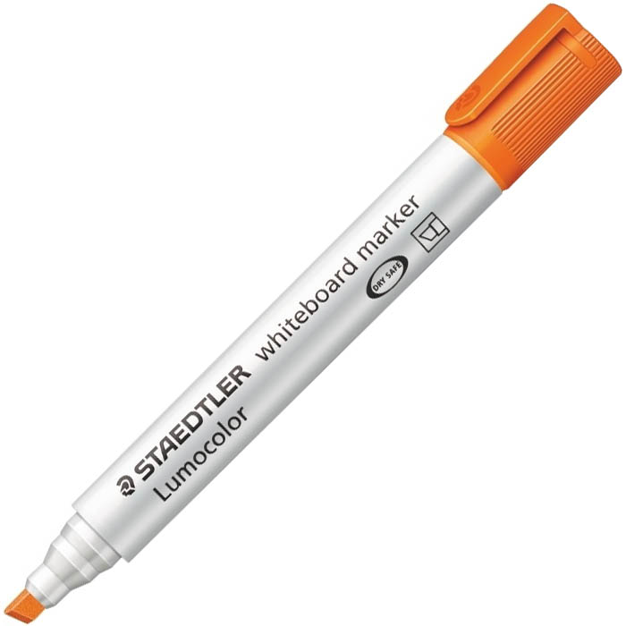 Image for STAEDTLER 341 LUMOCOLOR COMPACT WHITEBOARD MARKER BULLET ORANGE BOX 10 from PaperChase Office National