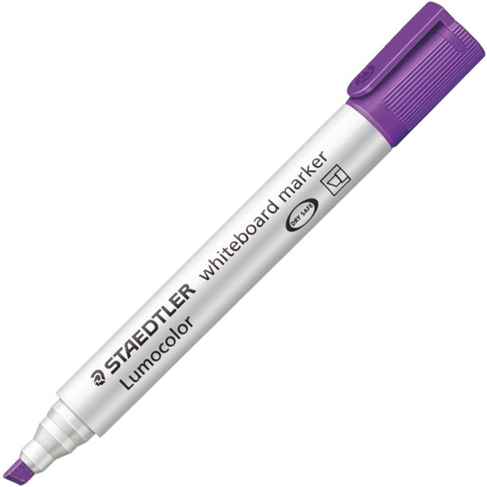Image for STAEDTLER 341 LUMOCOLOR COMPACT WHITEBOARD MARKER BULLET VIOLET BOX 10 from Surry Office National