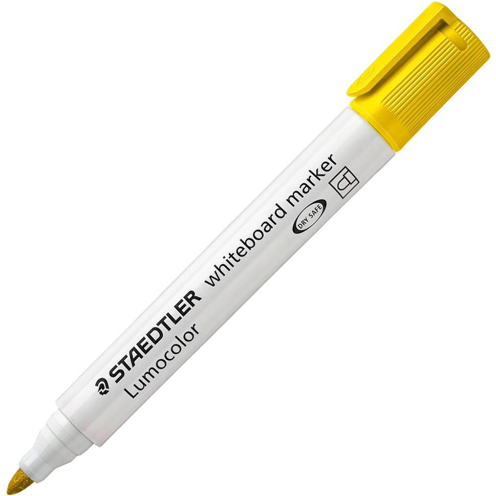 Image for STAEDTLER 351 LUMOCOLOR WHITEBOARD MARKER BULLET YELLOW from Surry Office National