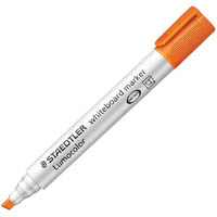 staedtler 351 lumocolor whiteboard marker chisel orange