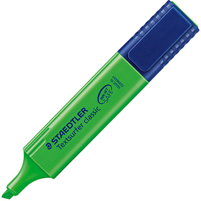 Image for STAEDTLER 364 TEXTSURFER CLASSIC HIGHLIGHTER CHISEL GREEN from Office National Barossa