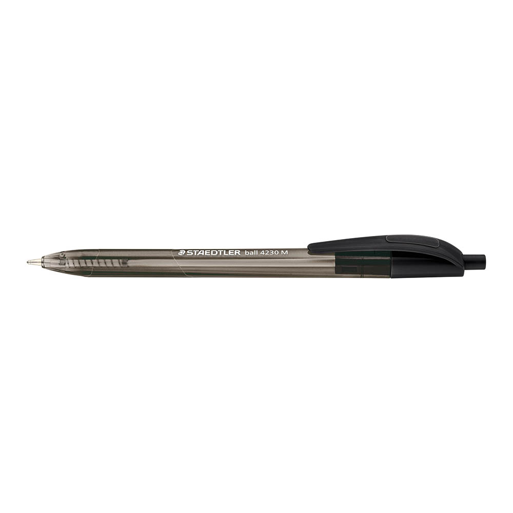 Image for STAEDTLER RETRACTABLE BALLPOINT PEN 1MM BLACK BOX 10 from OFFICE NATIONAL CANNING VALE