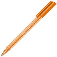 staedtler 432 triangular ballpoint stick pen medium orange box 10