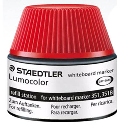 Image for STAEDTLER 488-51 LUMOCOLOR WHITEBOARD MARKER REFILL STATION 20ML RED from Office National Sydney Stationery