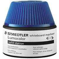 staedtler 488-51 lumocolor whiteboard marker refill station 20ml blue