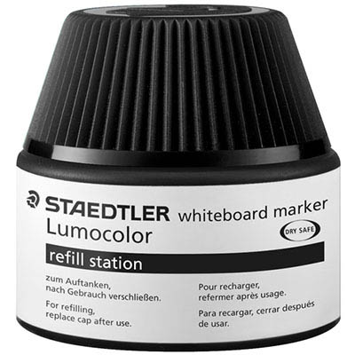 Image for STAEDTLER 488-51 LUMOCOLOR WHITEBOARD MARKER REFILL STATION 20ML BLACK from Aztec Office National