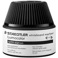 staedtler 488-51 lumocolor whiteboard marker refill station 20ml black