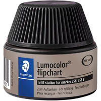 staedtler 488-56 lumocolor fipchart marker refill station 30ml black