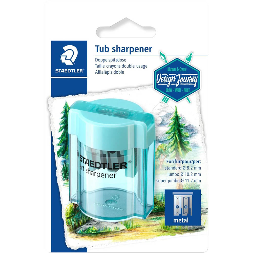 Image for STAEDTLER 513 TUB PENCIL SHARPENER 2-HOLE from PaperChase Office National