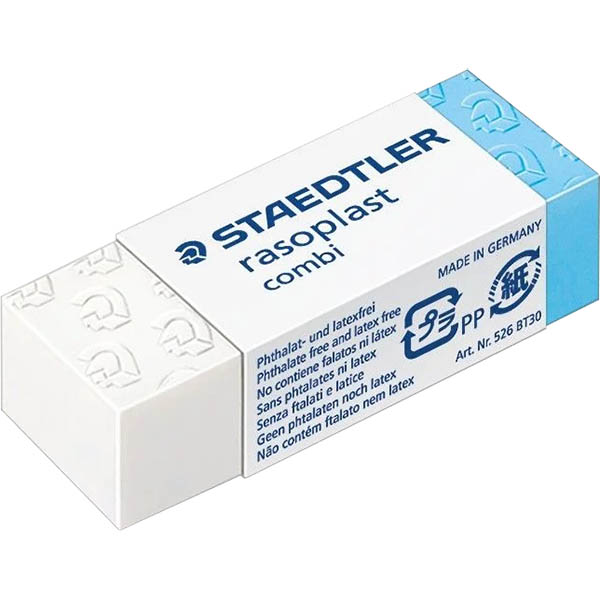 Image for STAEDTLER 526 RASOPLAST COMBI PENCIL ERASER MEDIUM from Office National ONE Solution Business Supplies