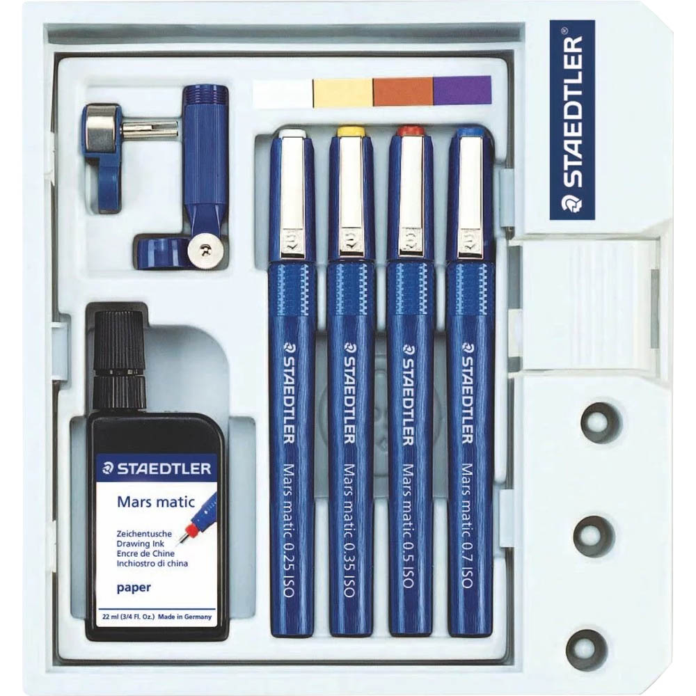 Image for STAEDTLER 700 MARS MATIC TECHNICAL PEN SET from Coffs Coast Office National