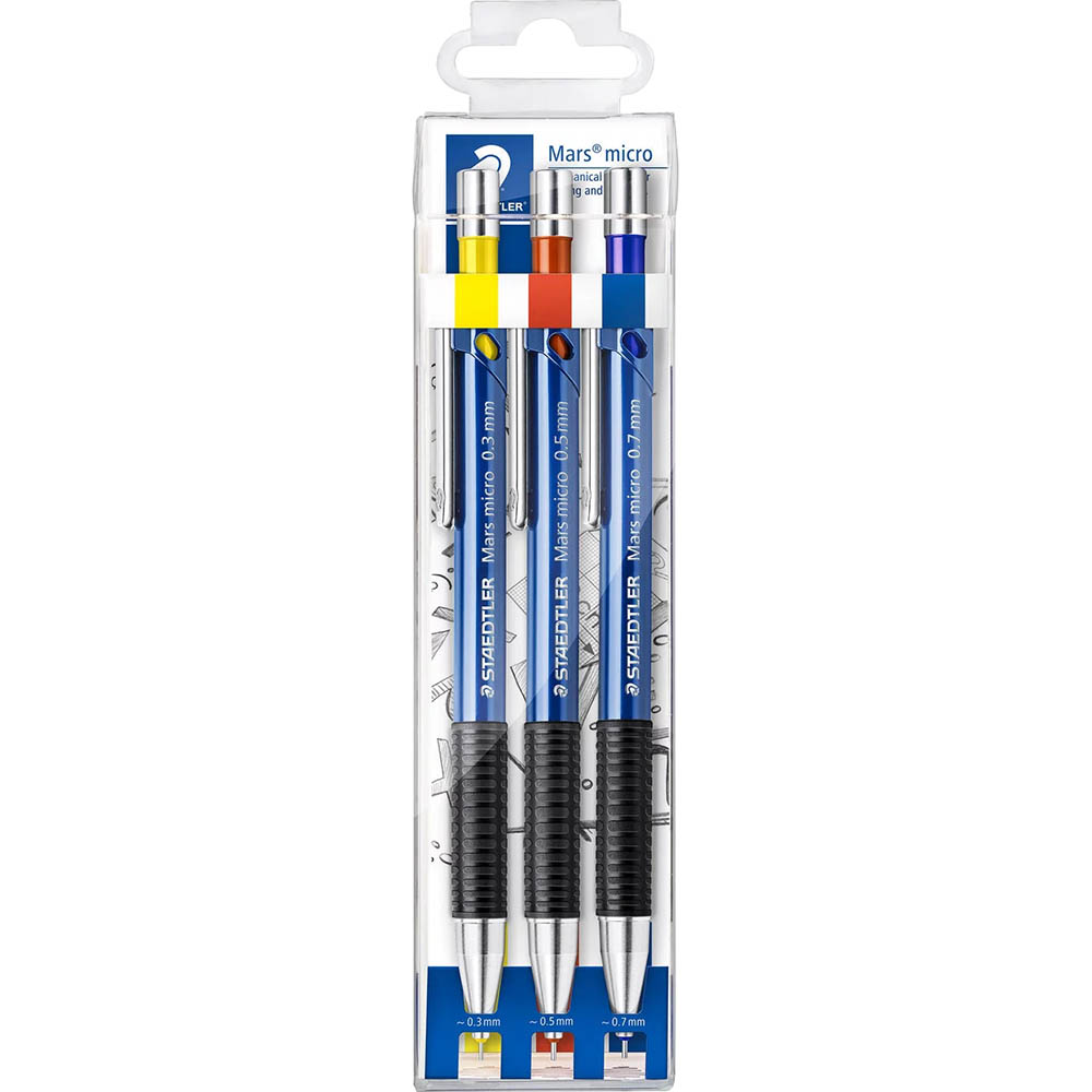 Image for STAEDTLER 775 MARS MICRO MECHANICAL PENCIL PACK 3 from Chris Humphrey Office National