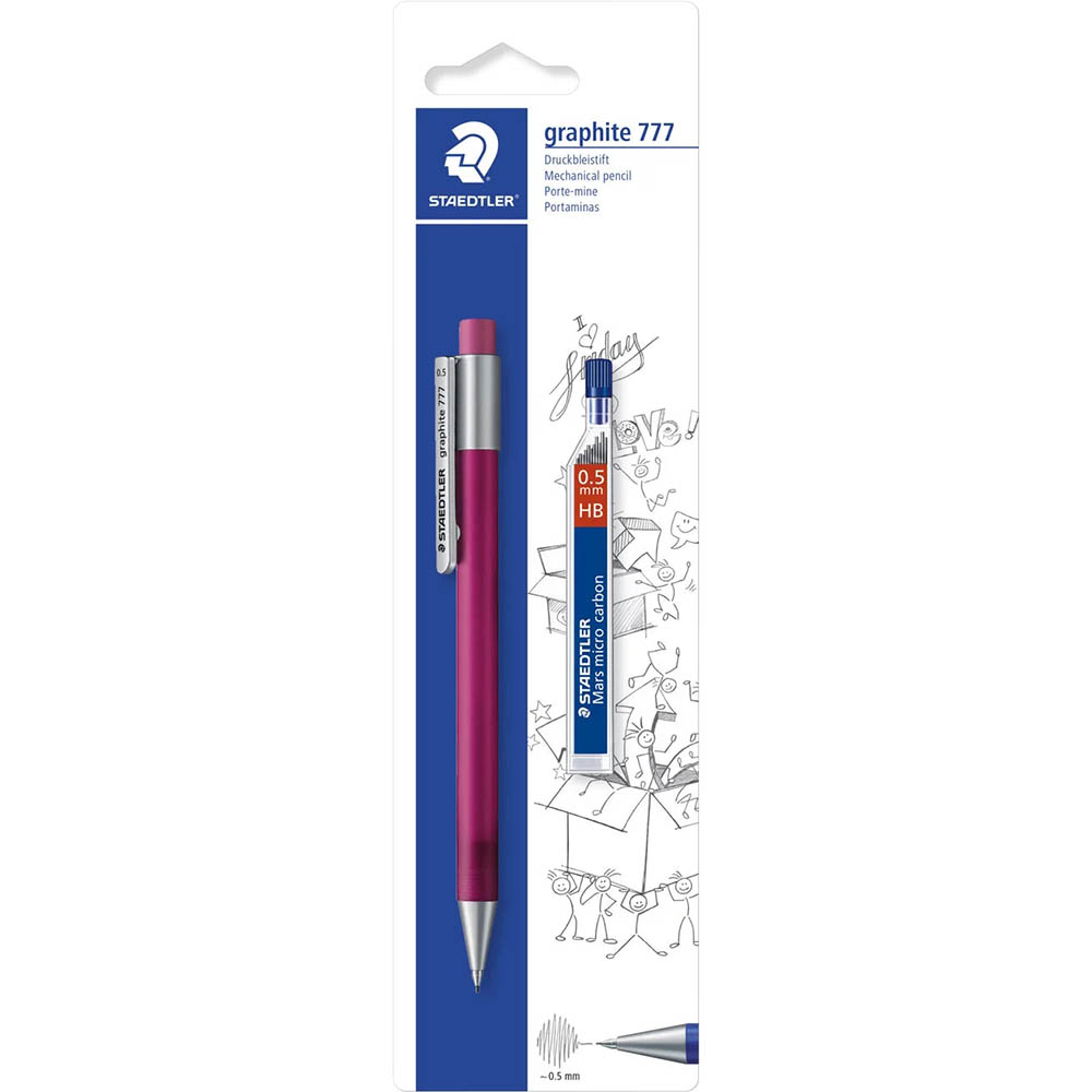 Image for STAEDTLER GRAPHITE 777 MECHANICAL PENCIL HB 0.5MM ASSORTED from Pirie Office National