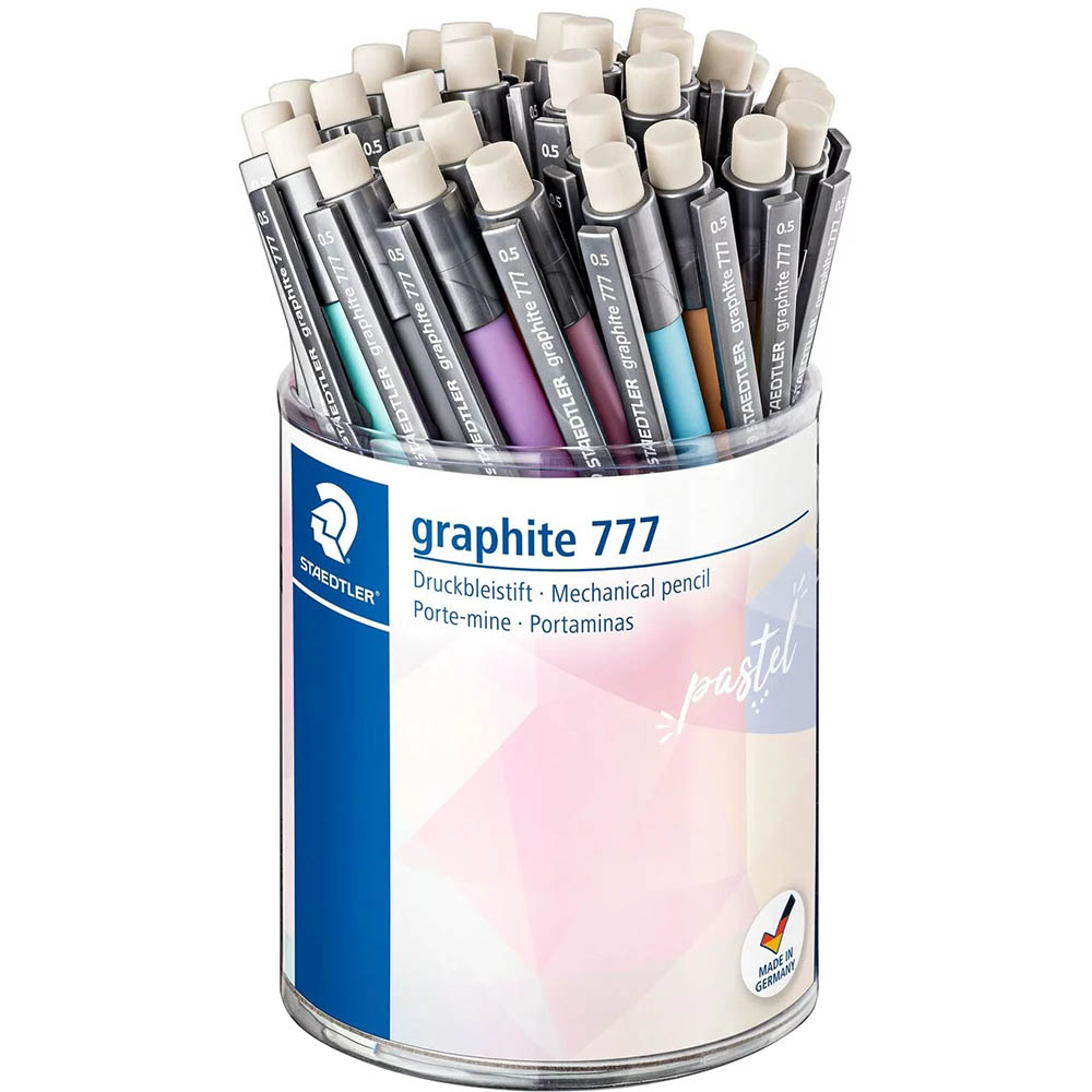 Image for STAEDTLER GRAPHITE 777 MECHANICAL PENCIL HB 0.5MM PASTEL ASSORTED PACK 36 from Aztec Office National