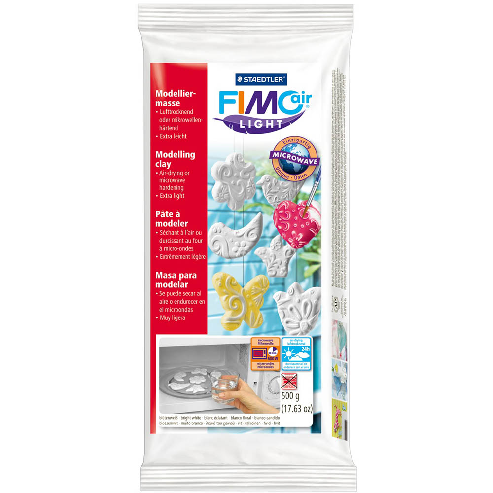 Image for STAEDTLER FIMO AIR LIGHT MODELLING CLAY 500G WHITE from Paul John Office National