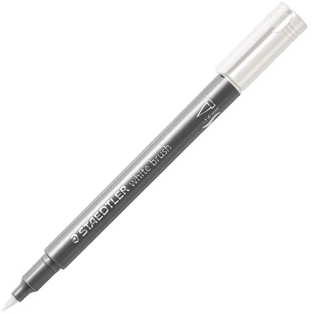 Image for STAEDTLER 8321 METALLIC BRUSH MARKER WHITE from OFFICE NATIONAL CANNING VALE