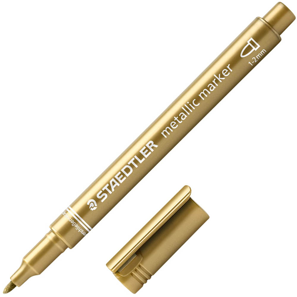 Image for STAEDTLER 8323 METALLIC MARKER GOLD from Emerald Office Supplies Office National