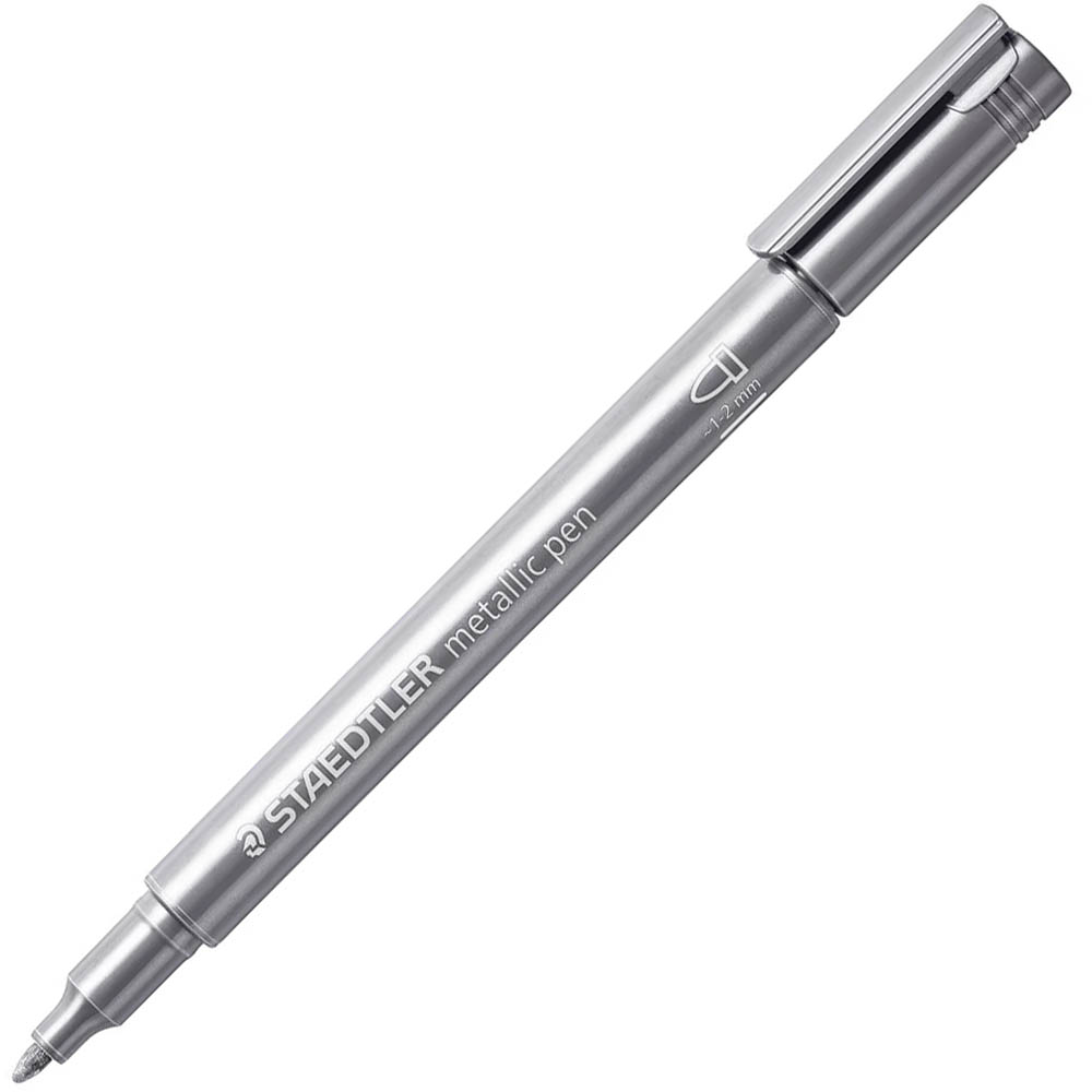 Image for STAEDTLER 8323 METALLIC MARKER SILVER from Surry Office National
