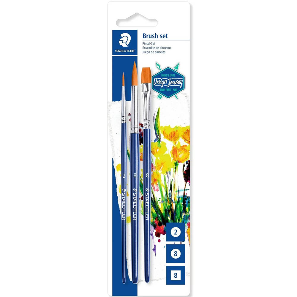 Image for STAEDTLER 989 DESIGN JOURNEY BRUSH PACK 3 from Office National Capalaba