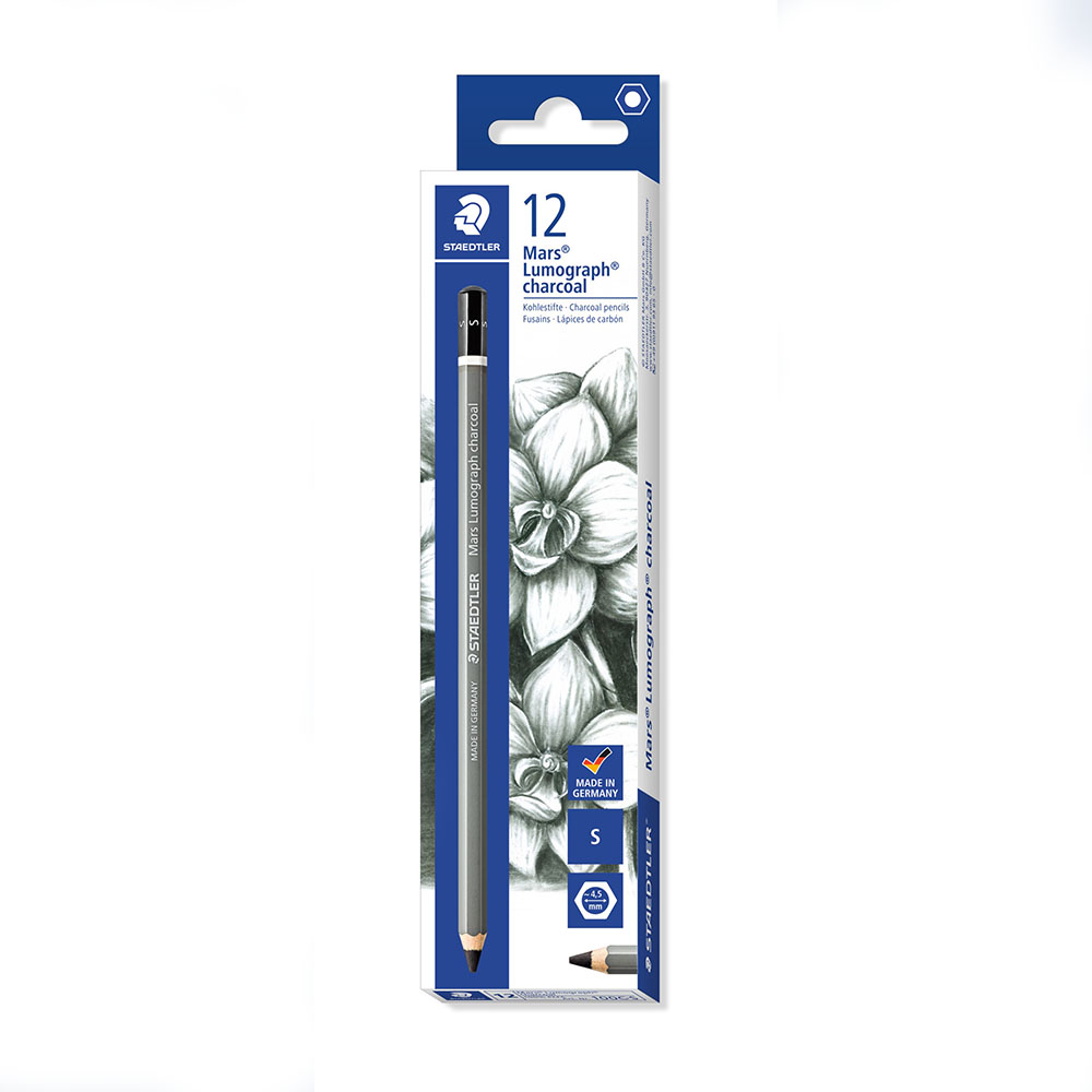 Image for STAEDTLER 100C MARS LUMOGRAPH CHARCOAL PENCIL MEDIUM BOX 12 from Office National Capalaba