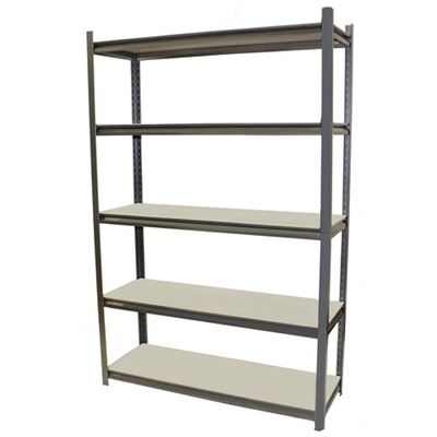 Image for ACERACK STALLION SHELVING UNIT 5 SHELVES 1800 X 1200 X 400MM DARK GREY from Office National ONE Solution Business Supplies