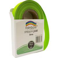 rainbow stripping roll ribbed 25mm x 30m lime