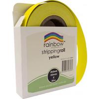 rainbow stripping roll ribbed 25mm x 30m yellow