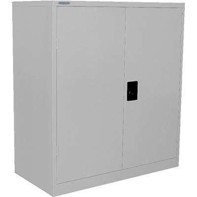 Image for STEELCO STATIONERY CABINET 2 SHELVES 1015 X 914 X 463MM SILVER GREY from Surry Office National
