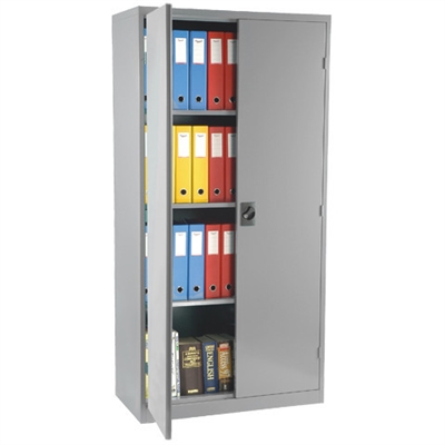 Image for STEELCO STATIONERY CABINET 3 SHELVES 1830 X 914 X 463MM WHITE SATIN from Ezi Office National Tweed