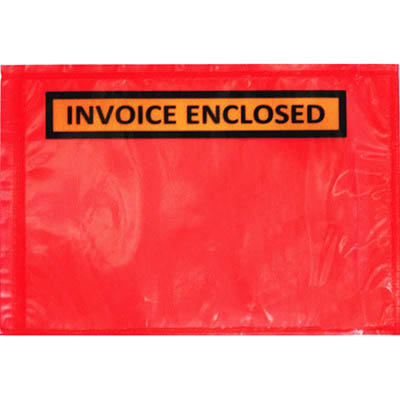 Image for STYLUS PACKAGING ENVELOPE INVOICE ENCLOSED 175 X 115MM RED PACK 1000 from Mackay Business Machines (MBM) Office National