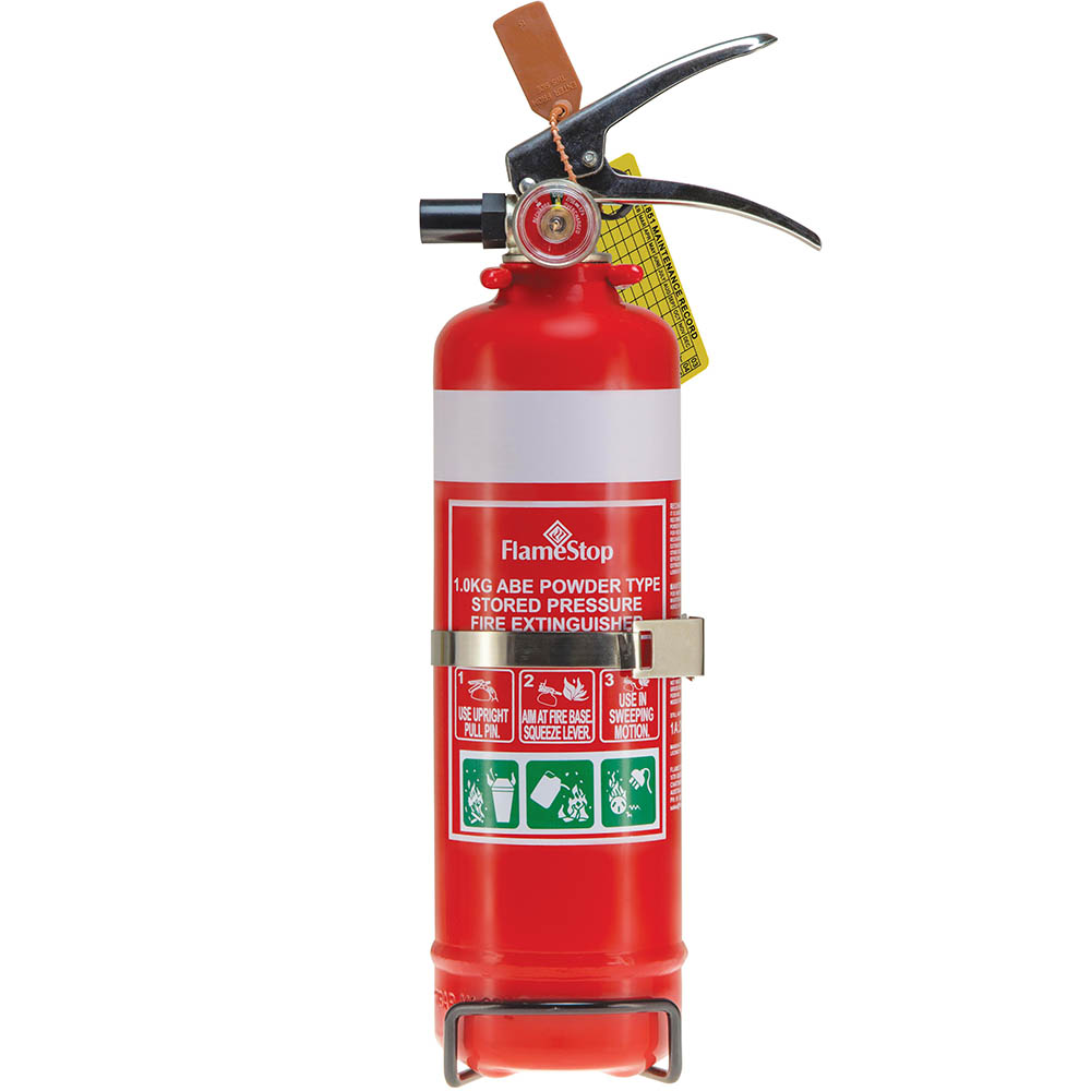 Image for FLAME STOP PORTABLE FIRE EXTINGUISHER ABE DRY CHEMICAL 1KG from Chris Humphrey Office National