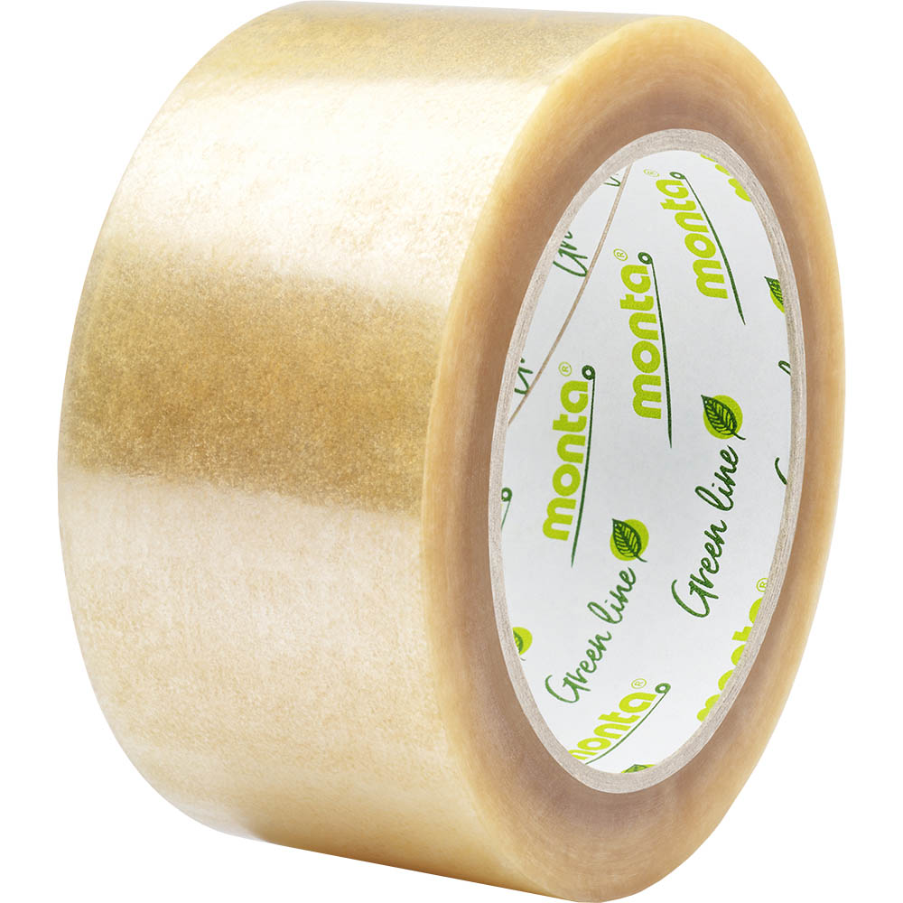 Image for MONTA BIOPACK ENVIRONMENTAL PACKAGING TAPE 48MM X 80M CLEAR from Aztec Office National