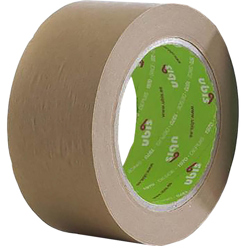 Image for UBIS 4800 ENVIRONMENTAL PAPER TAPE 48MM X 50M BROWN from Aztec Office National