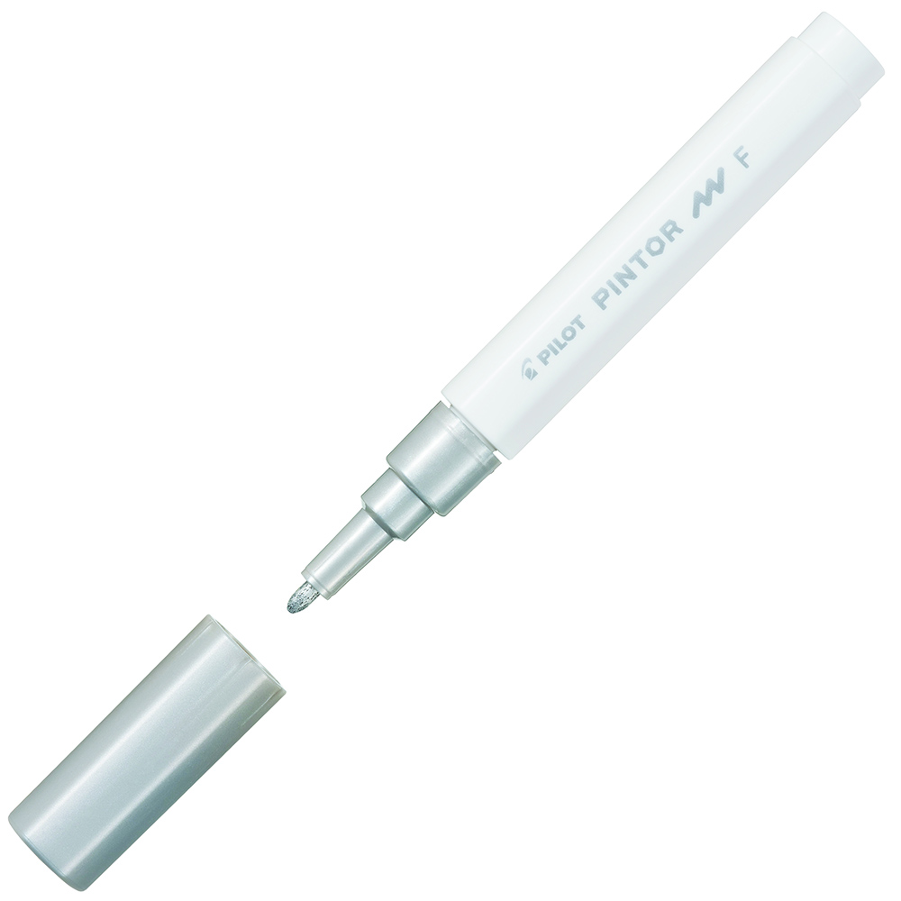 Image for PILOT PINTOR PAINT MARKER BULLET FINE 1.0MM SILVER from Surry Office National