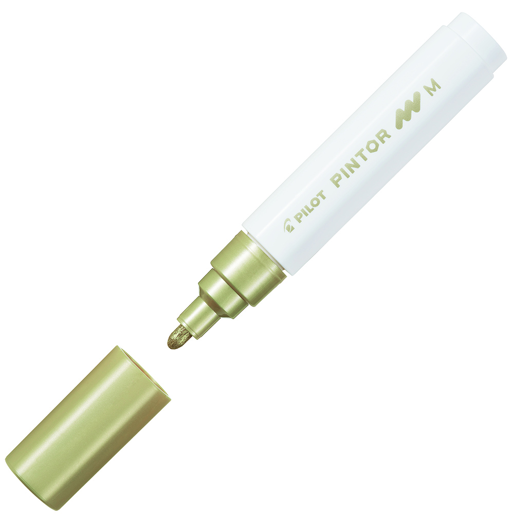 Image for PILOT PINTOR PAINT MARKER BULLET MEDIUM 1.4MM GOLD from Surry Office National