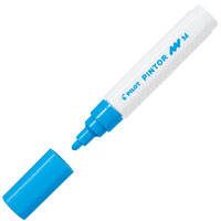 pilot pintor paint marker bullet medium 1.4mm light blue