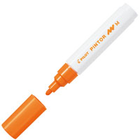 pilot pintor paint marker bullet medium 1.4mm orange