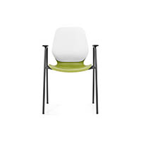 sylex kaleido chair 4 leg with arms olive seat