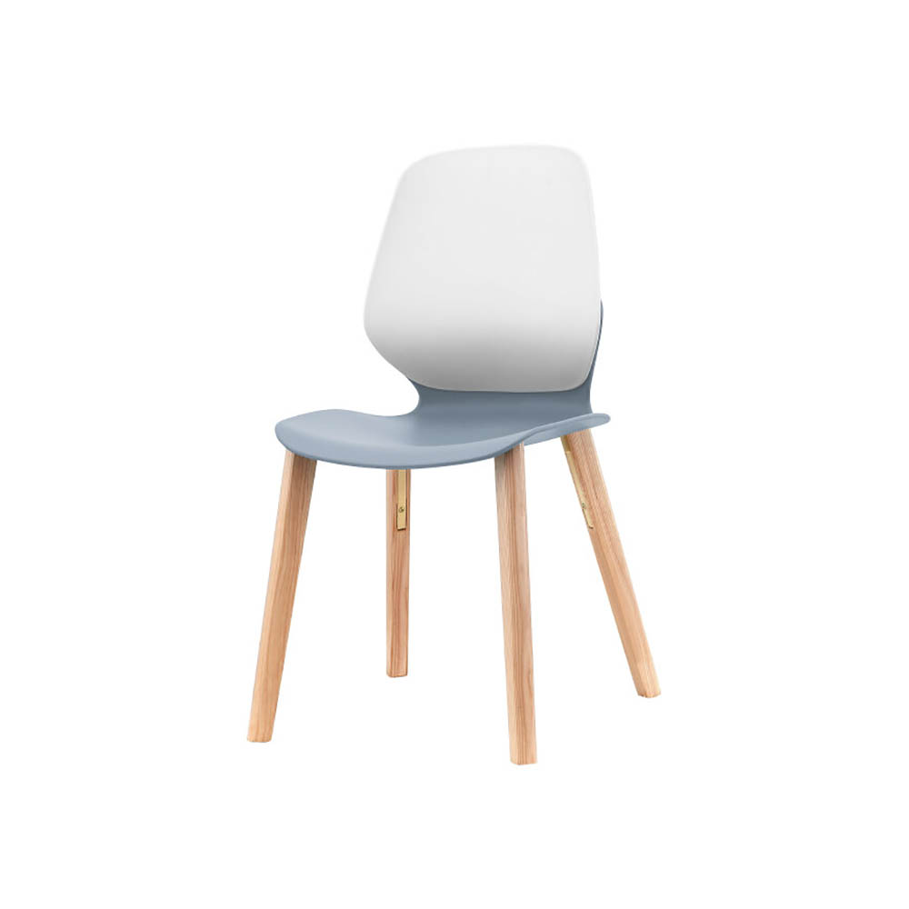 Image for SYLEX KALEIDO CHAIR 4 LEG ASHWOOD WHITE BACK GREY SEAT from Office National Perth CBD