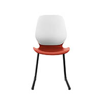 sylex kaleido chair cantilever legs red