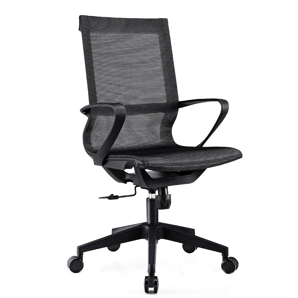 Image for SYLEX MONROE CHAIR MID BACK BLACK from Complete Stationery Office National (Devonport & Burnie)