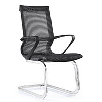 sylex monroe visitor chair black