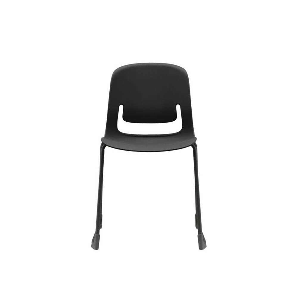 Image for SYLEX PALLETE CHAIR NO ARMS BLACK SLED FRAME BLACK SEAT from Emerald Office Supplies Office National