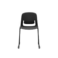 sylex pallete chair no arms black sled frame black seat