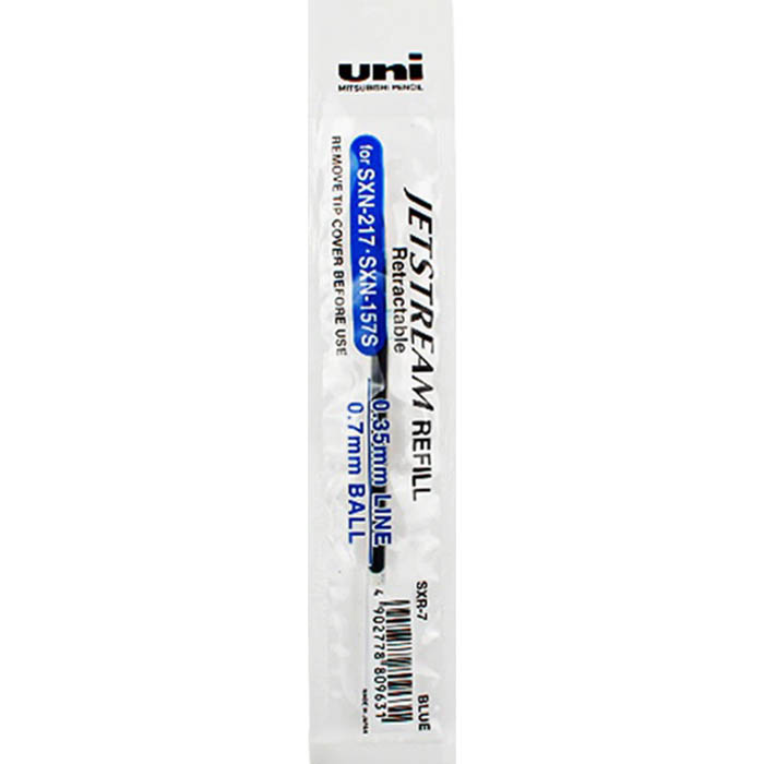 Image for UNI-BALL SXR JETSTREAM ROLLERBALL REFILL 0.7MM BLUE BOX 12 from Office National Perth CBD