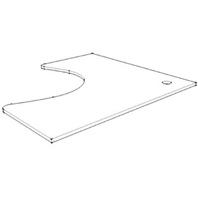 Image for RAPIDLINE CORNER WORK TOP 1500 X 1500 X 700MM NATURAL WHITE from Office National Caloundra Business Supplies