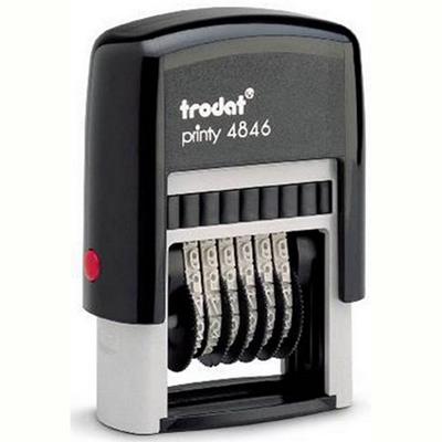 Image for TRODAT 4846 PRINTY SELF-INKING NUMBERER 6 BAND 4MM BLACK from PaperChase Office National