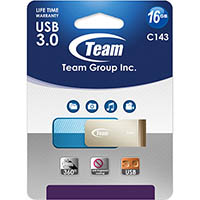 team group c143 flash drive usb 3.0 16gb blue