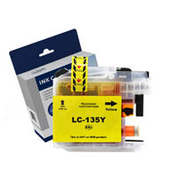 compatible brother lc135xly ink cartridge high yield yellow