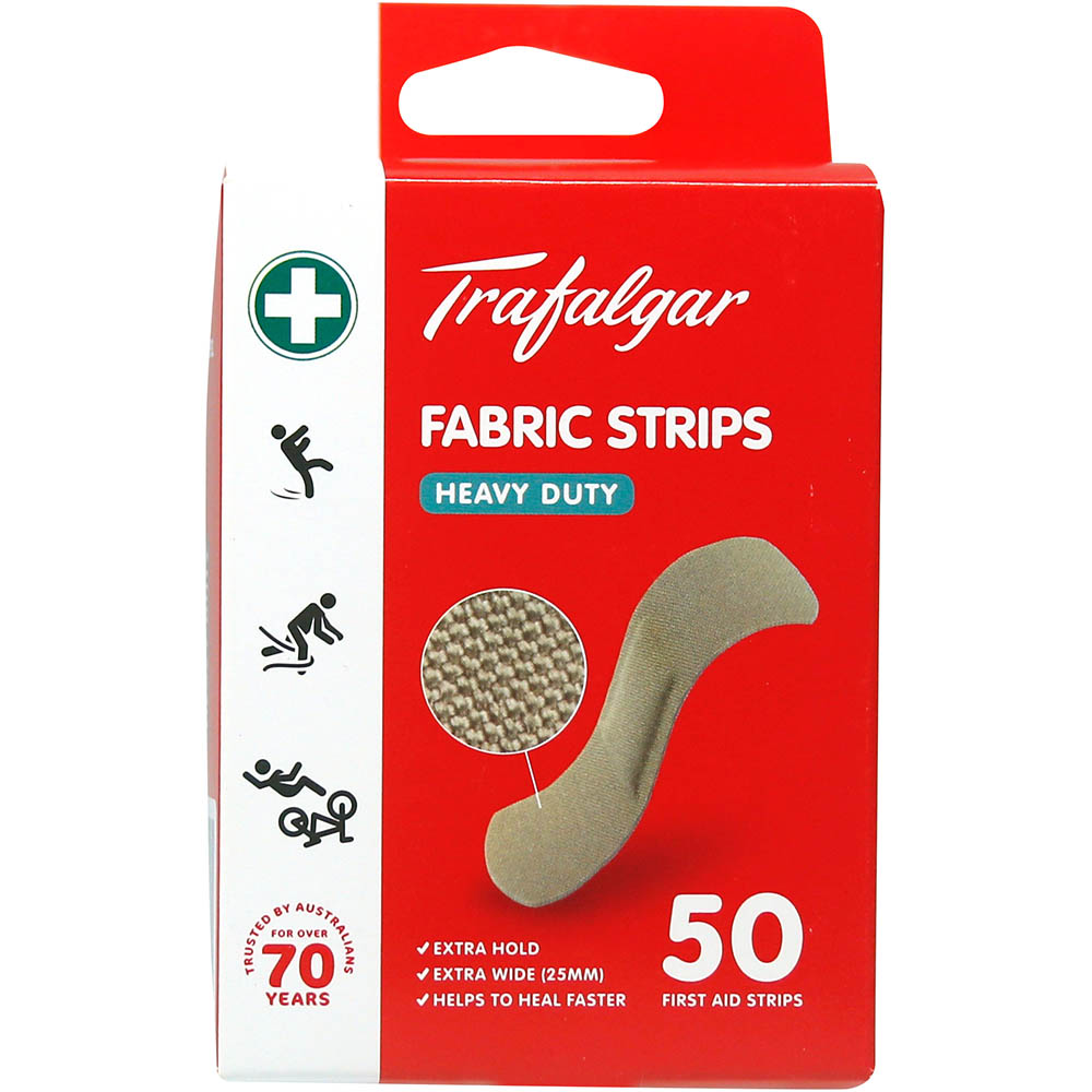 Image for TRAFALGAR HEAVY DUTY FABRIC STRIPS PACK 50 from Ezi Office National Tweed